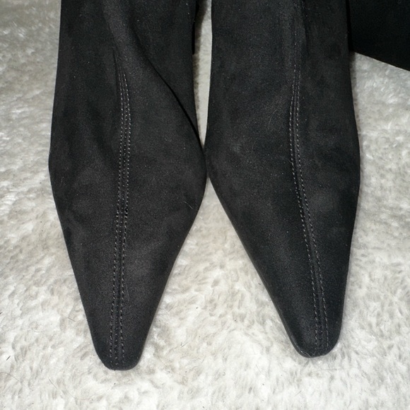 New JEFFREY CAMPBELL Compass Black Suede Over-The-Knee Boots Size 38 - Picture 5 of 10